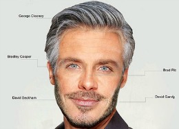 Cel mai atrăgător bărbat din lume are părul lui George Clooney şi barba lui David Beckham – FOTO