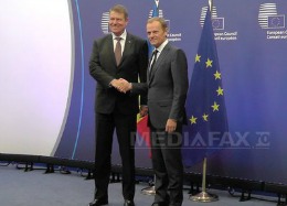 Preşedintele Iohannis s-a întâlnit la Bruxelles cu preşedintele Consiliului European, Donald Tusk