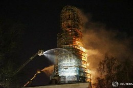 Incendiu într-o celebră mănăstire din Moscova