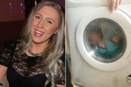 Imagini scandaloase! O femeie şi-a băgat copilul cu sindrom Down în maşina de spălat